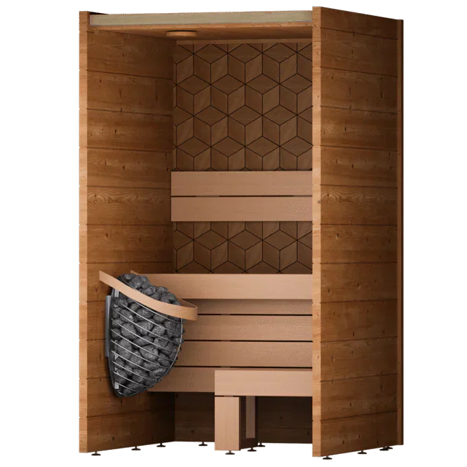 Leil Como 120 1-Person Indoor Sauna Kit - Image 5