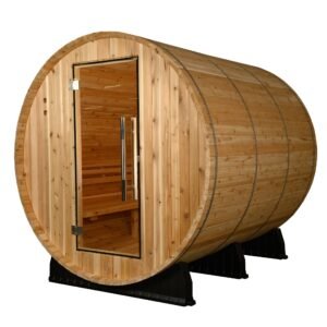 Almost Heaven Kenova 4-6 Person Barrel Sauna, 6x7 ft.
