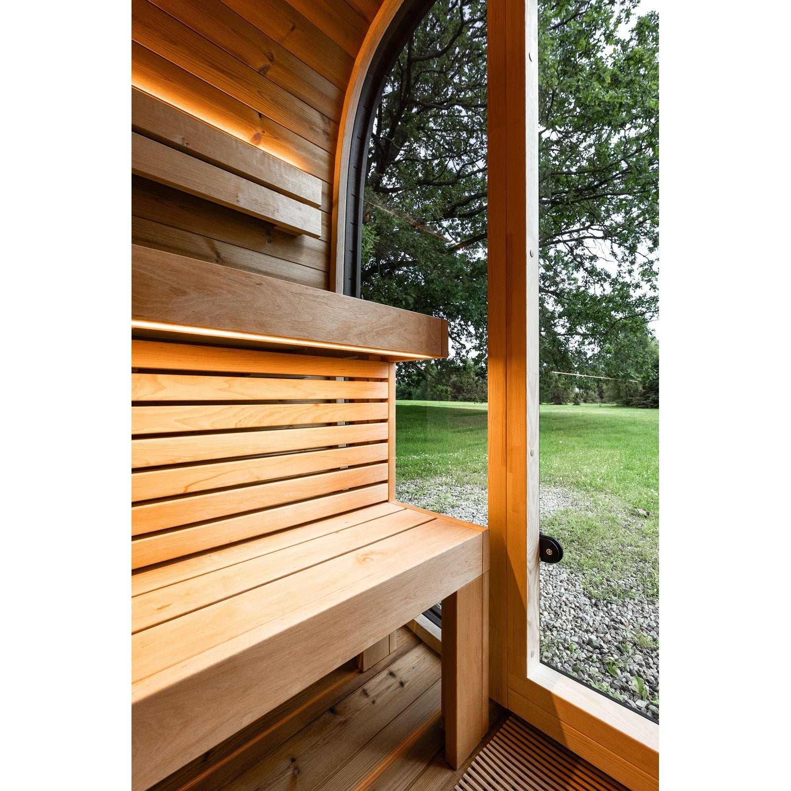 Leil Black Cube Comfort 6-Person Outdoor Sauna - Image 8