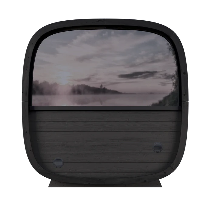 Leil Black Cube Classic 4-Person Outdoor Sauna - Image 4