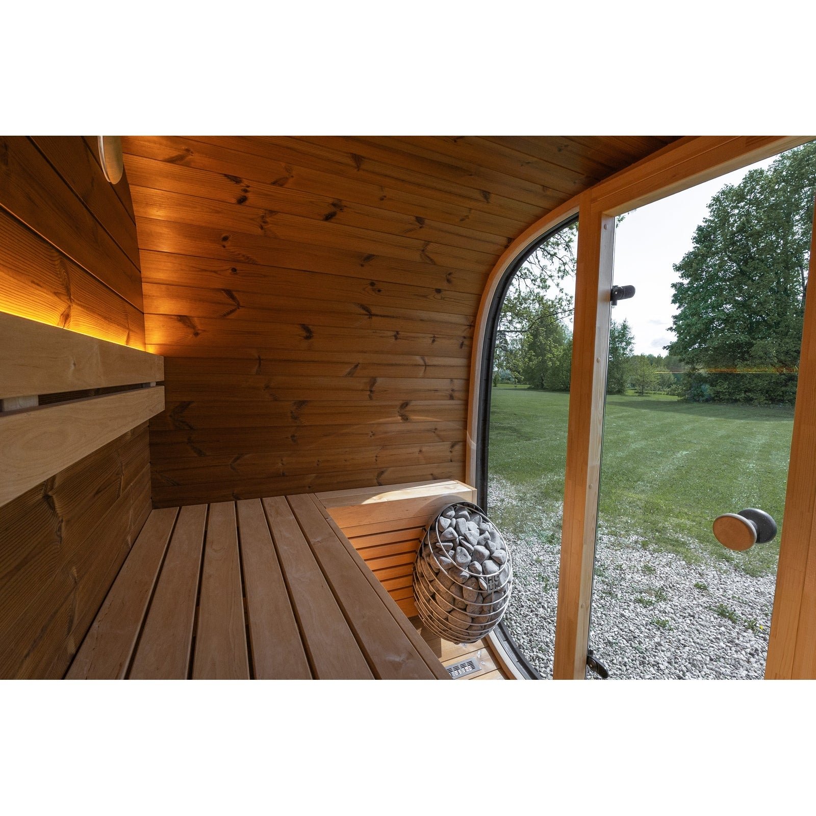 Leil Black Cube Classic 4-Person Outdoor Sauna - Image 10