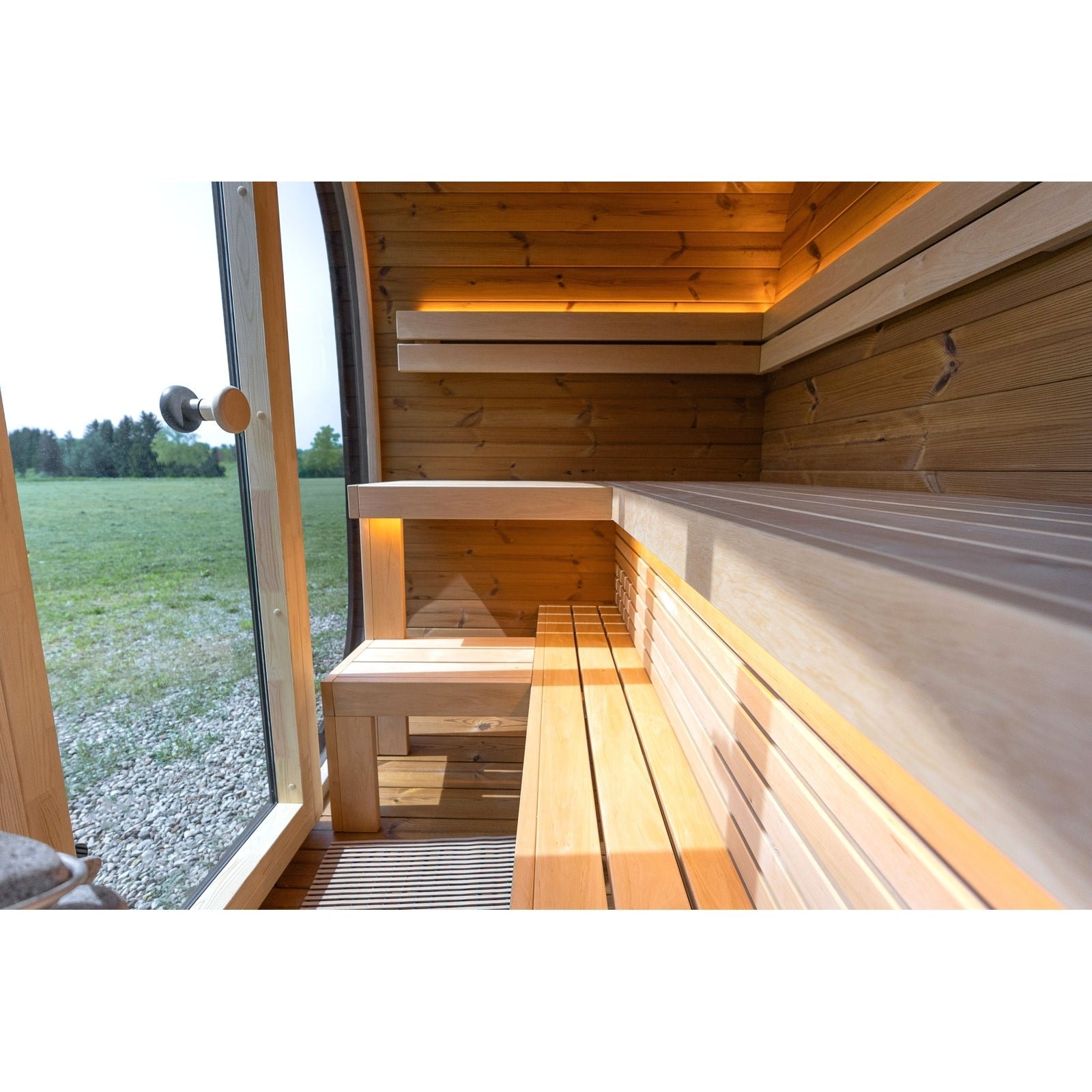Leil Black Cube Classic 4-Person Outdoor Sauna - Image 11
