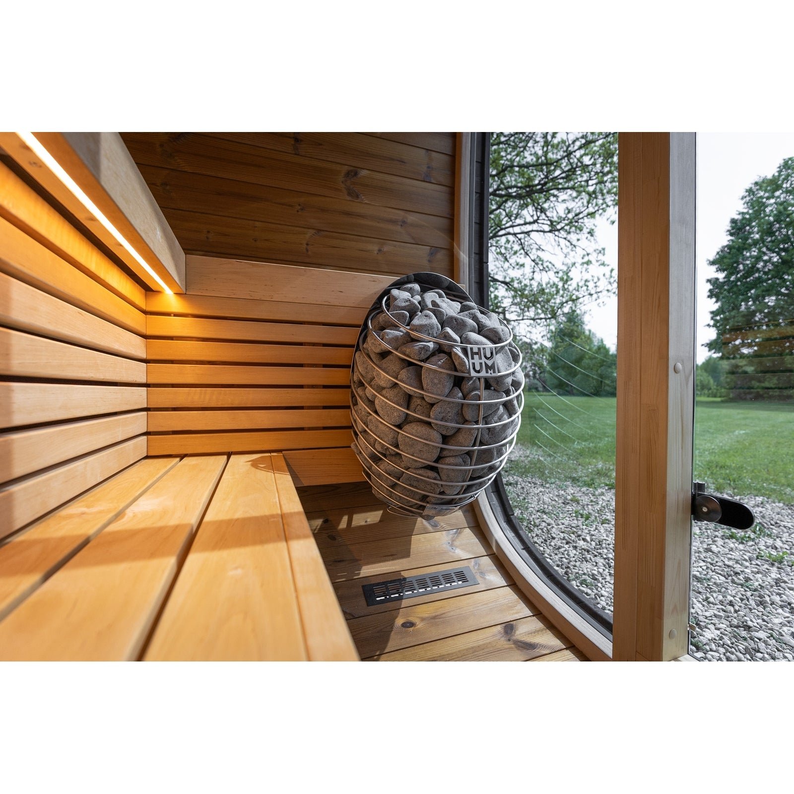 Leil Black Cube Classic 4-Person Outdoor Sauna - Image 12
