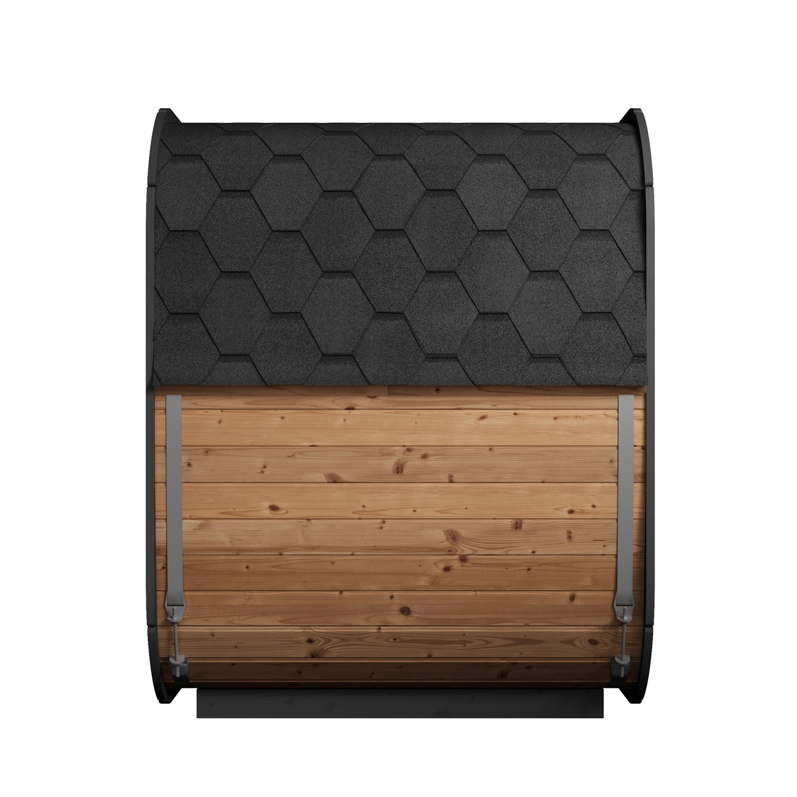 SaunaLife CL5G 4-Person Outdoor Cube Cabin Sauna with Full Glass Front & Led Lighting - Image 6