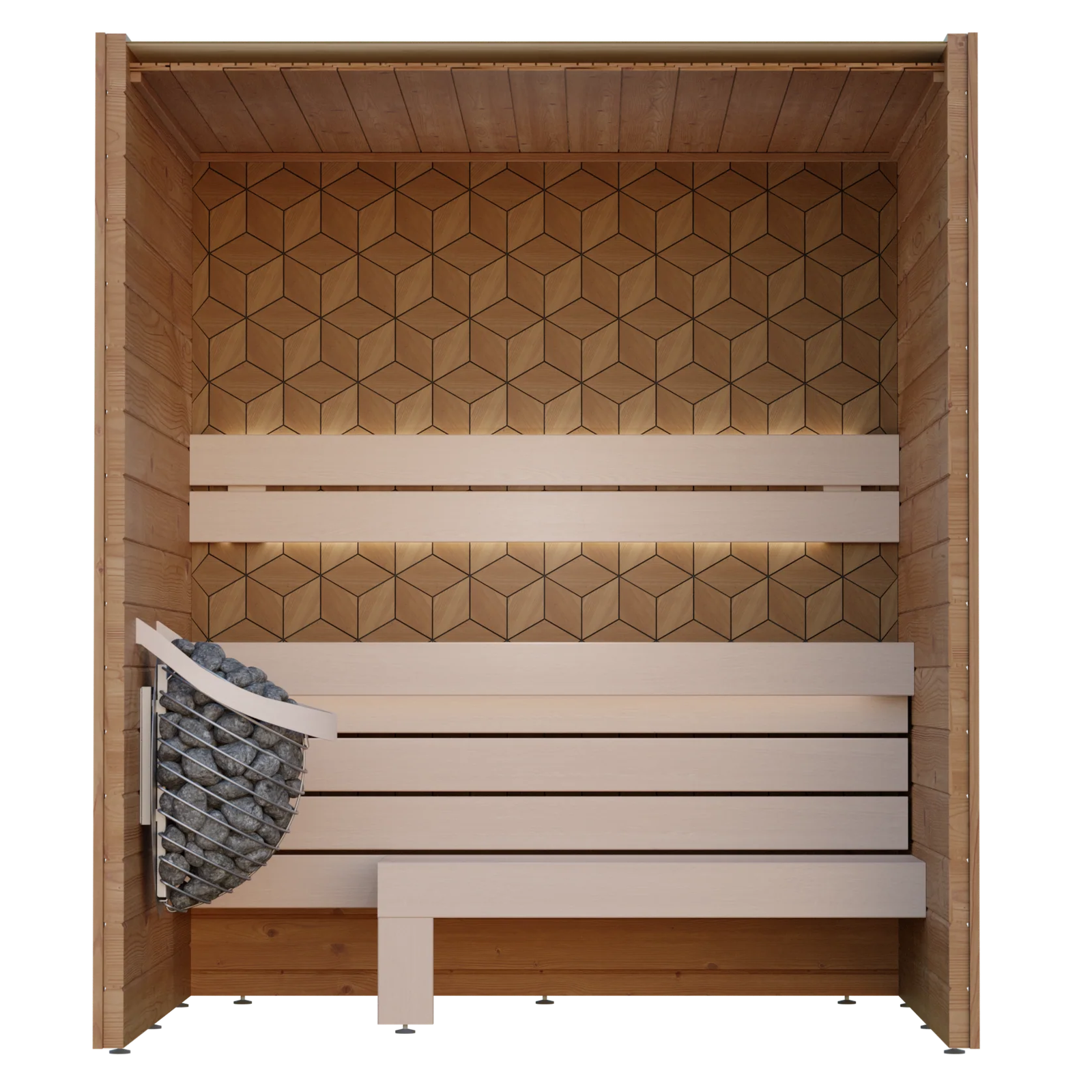 Leil Como 3-180 3-Person Indoor Sauna - Image 5