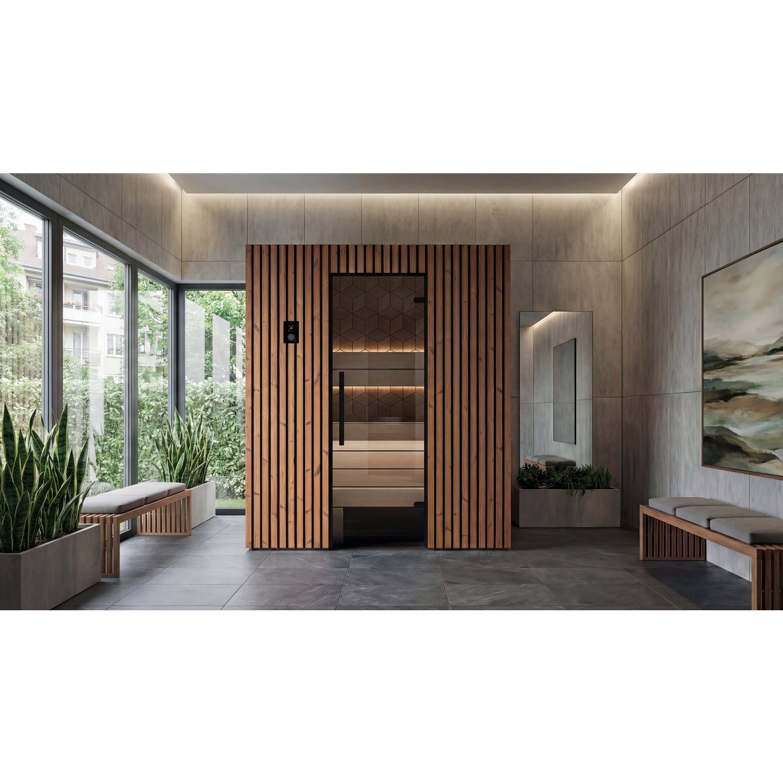 Leil Como 3-180 3-Person Indoor Sauna - Image 9