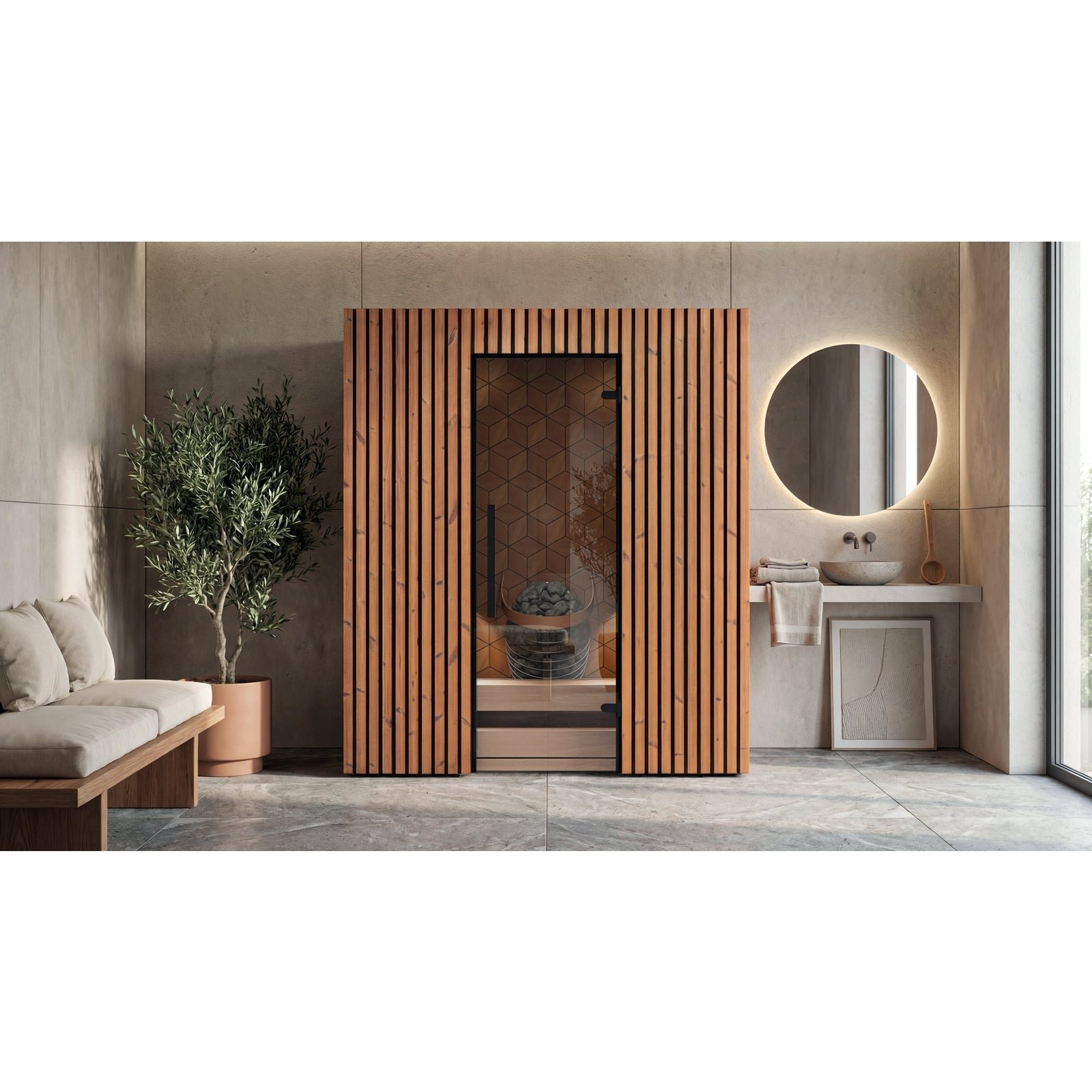 Leil Como 4-180 4-Person Indoor Sauna - Image 11