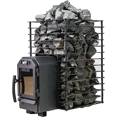 Cozy Heat Quattro Thru-Wall Sauna Stove Wood Burning Sauna Stove, Up to 18kW - Image 7