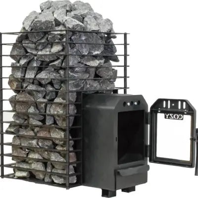 Cozy Heat Quattro Thru-Wall Sauna Stove Wood Burning Sauna Stove, Up to 18kW - Image 6