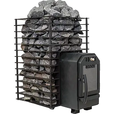 Cozy Heat Quattro Thru-Wall Sauna Stove Wood Burning Sauna Stove, Up to 18kW - Image 4
