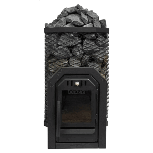 Cozy Heat Thru-Wall Sauna Heater Wood-Burning Sauna Stove, Up to 18kW