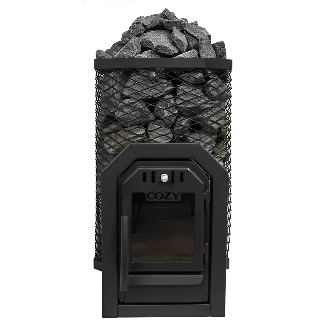 Cozy Heat Thru-Wall Sauna Heater Wood-Burning Sauna Stove, Up to 18kW