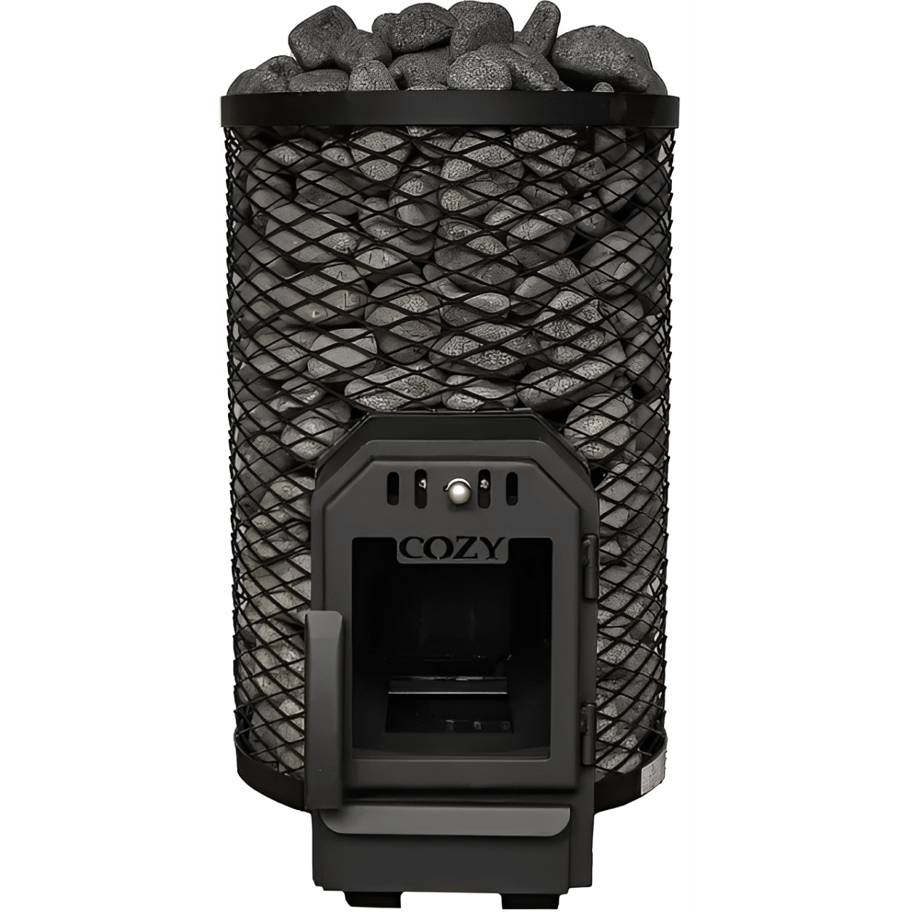 Cozy Heat O Thru-Wall Sauna Stove Wood Burning Sauna Stove, Up to 18kW