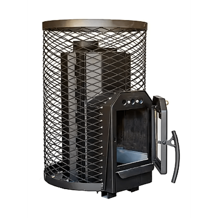 Cozy Heat O Thru-Wall Sauna Stove Wood Burning Sauna Stove, Up to 18kW - Image 3
