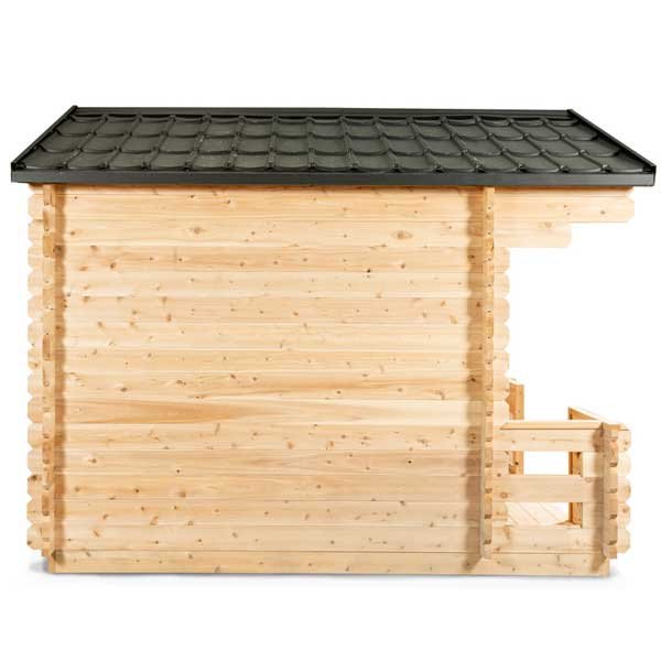 Dundalk Leisurecraft Georgian Cabin 2-6 Person Outdoor Sauna w/ Porch - Image 11