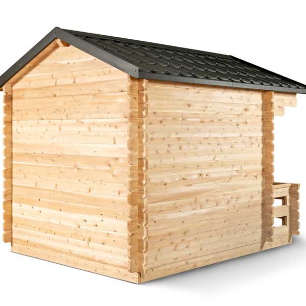 Dundalk Leisurecraft Georgian Cabin 2-6 Person Outdoor Sauna w/ Porch - Image 10