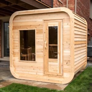 Dundalk Leisurecraft Luna 2-4 Person Cube Cabin Sauna