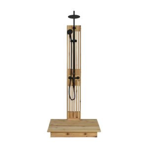 Rinse Cascade Floor Shower Onyx With Floor