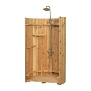 Rinse Crescent Floor Shower Polished With Floor
