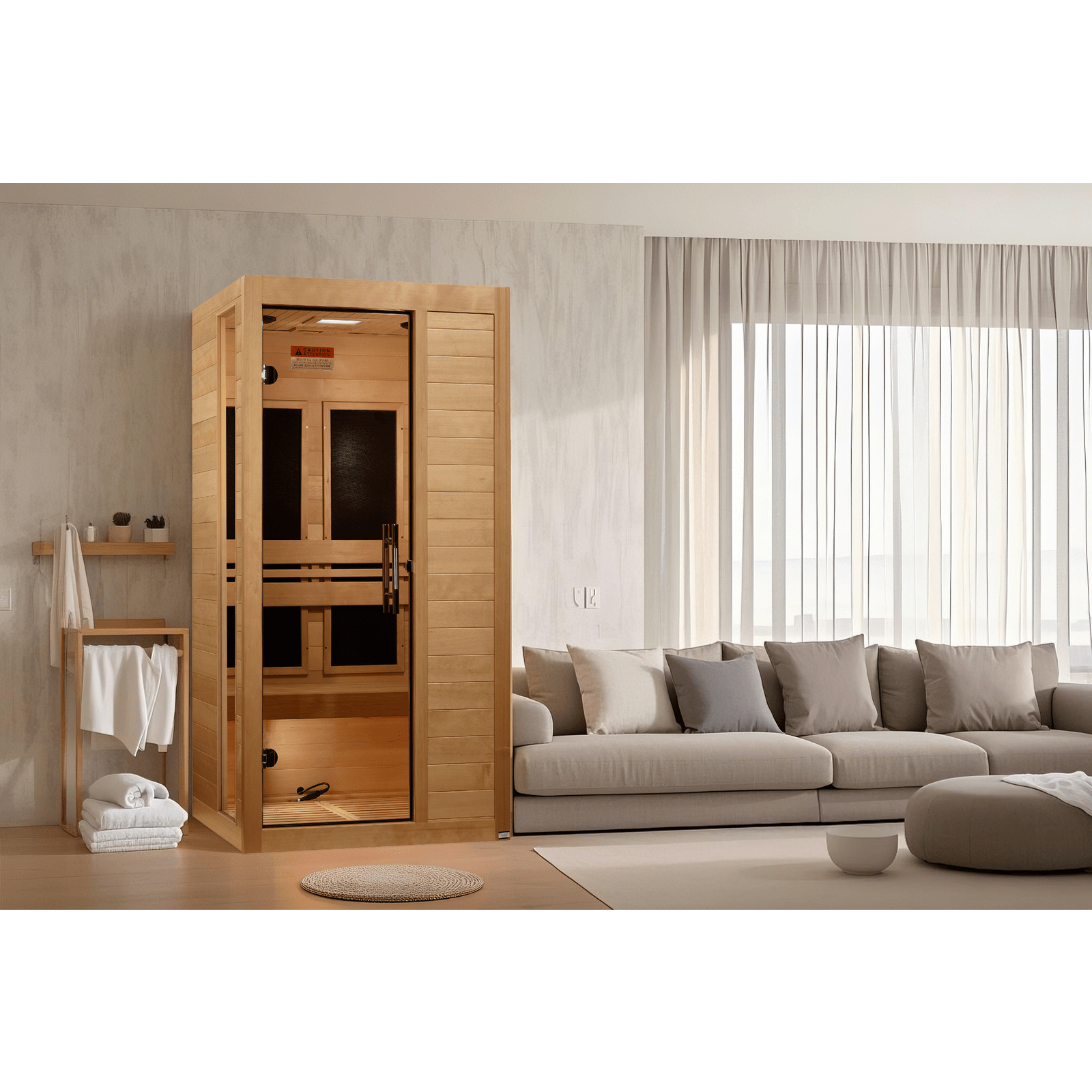 Dynamic Veneto 1-2 Person Low EMF Far Infrared Sauna - Image 3