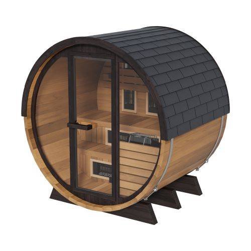 Finnmark Combination Outdoor Barrel Sauna—FD-6, Cedar - Image 6