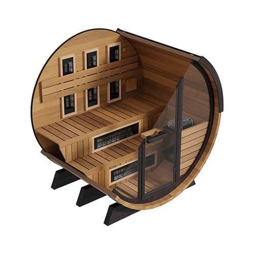 Finnmark Combination Outdoor Barrel Sauna—FD-6, Cedar - Image 5