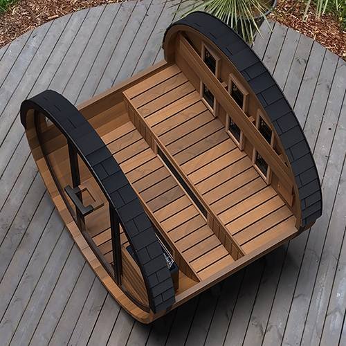 Finnmark Combination Outdoor Barrel Sauna—FD-6, Cedar - Image 9