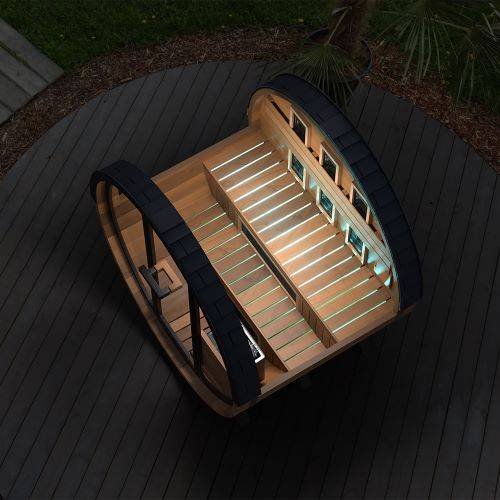Finnmark Combination Outdoor Barrel Sauna—FD-6, Cedar - Image 8