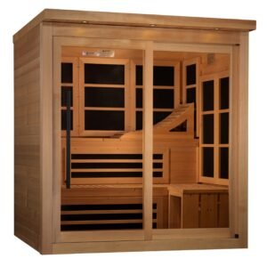Golden Designs Monaco Limited 6-Person Near-Zero EMF FAR Infrared Sauna