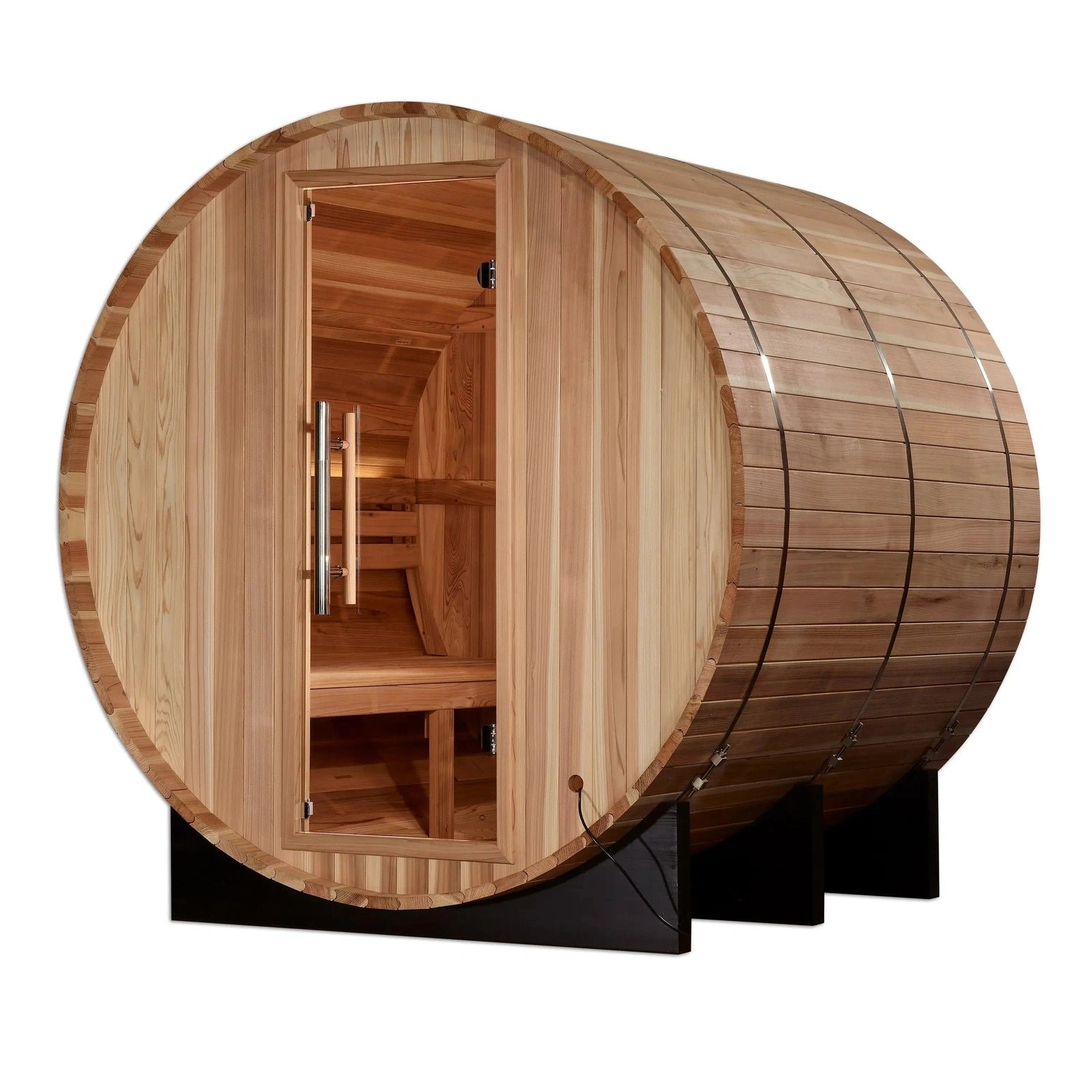 Golden Designs Arosa 4-Person Barrel Sauna - Image 3