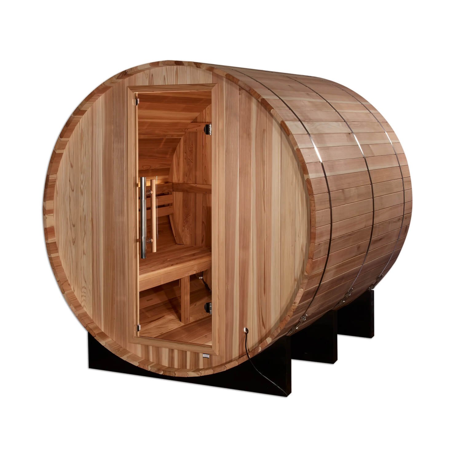 Golden Designs Arosa 4-Person Barrel Sauna - Image 2