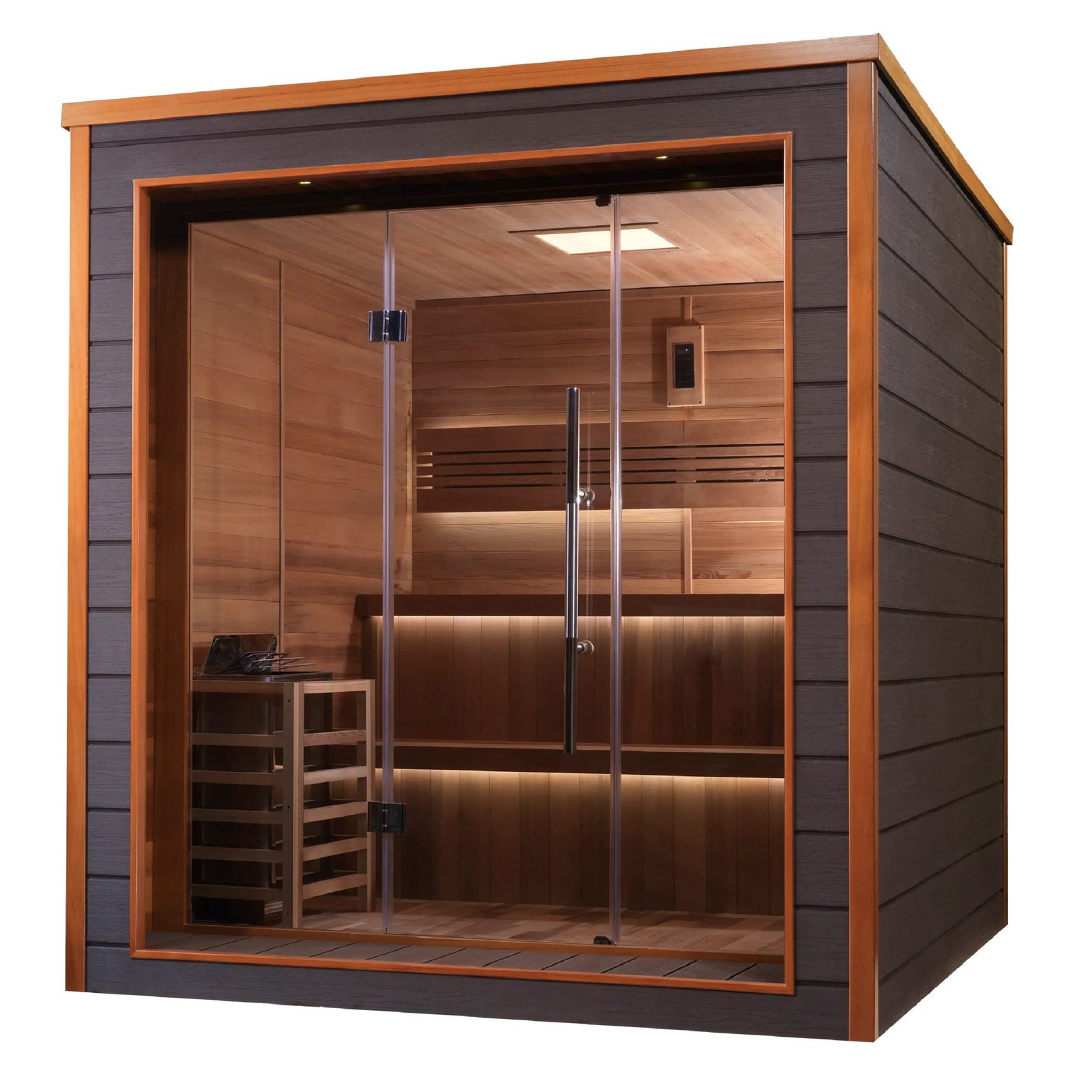 Golden Designs Bergen 6-Person Outdoor Traditional Sauna - Image 3