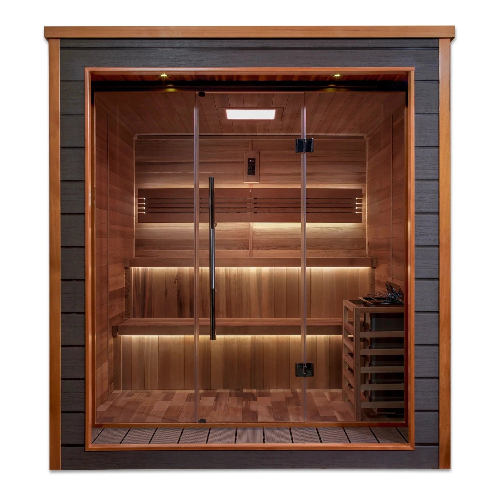 Golden Designs Bergen 6-Person Outdoor Traditional Sauna - Image 2