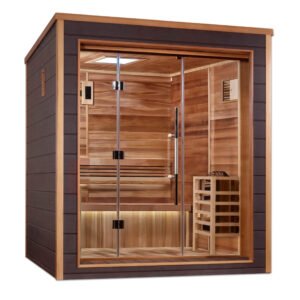 Golden Designs Drammen 3-Person Outdoor Traditional Sauna