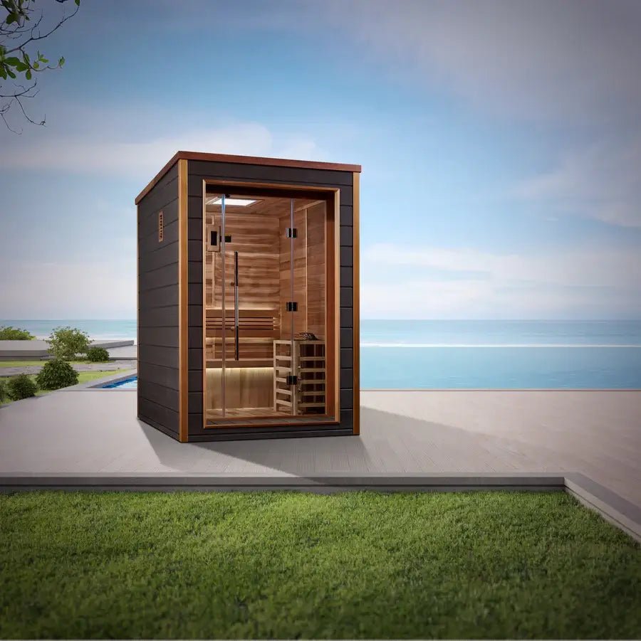 Golden Designs Narvik 2-Person Outdoor Traditional Sauna - Image 4