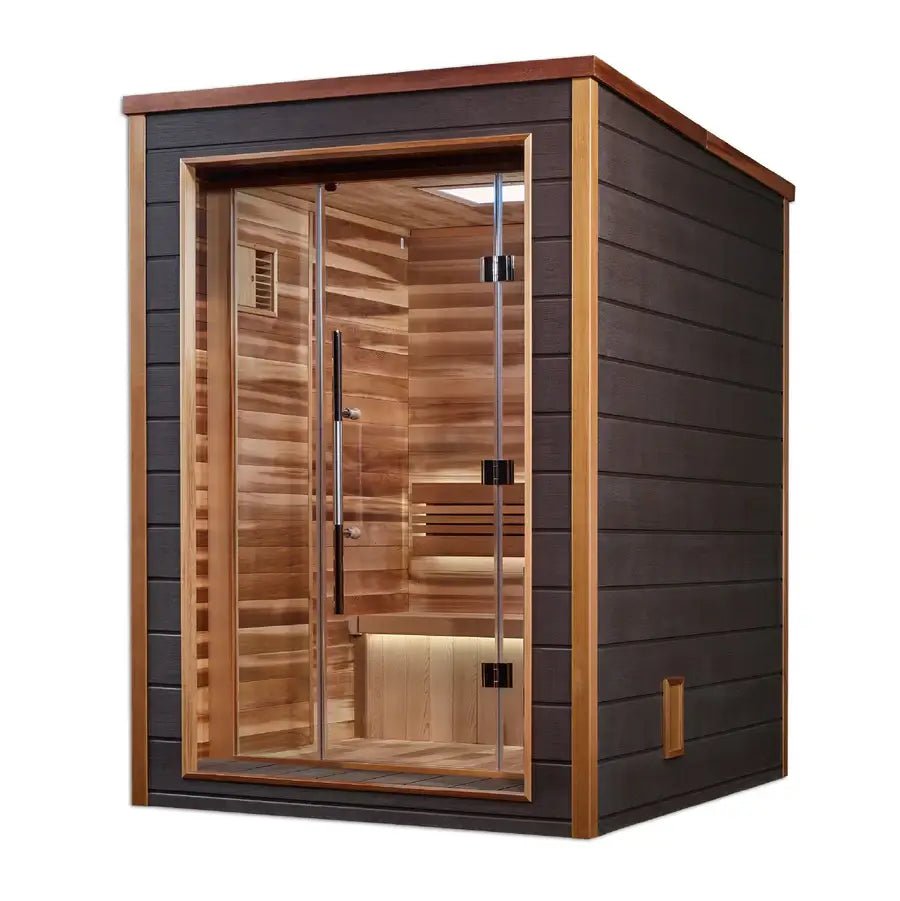 Golden Designs Narvik 2-Person Outdoor Traditional Sauna - Image 2