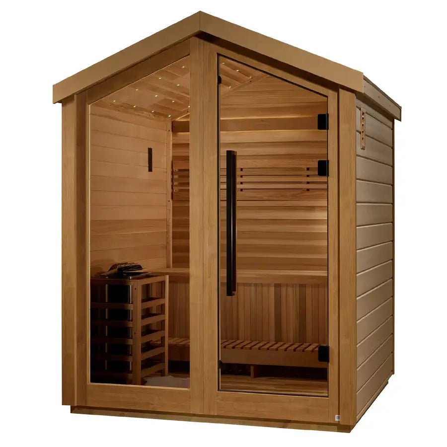 Golden Designs Savonlinna 3-Person Outdoor Traditional Sauna - Image 3