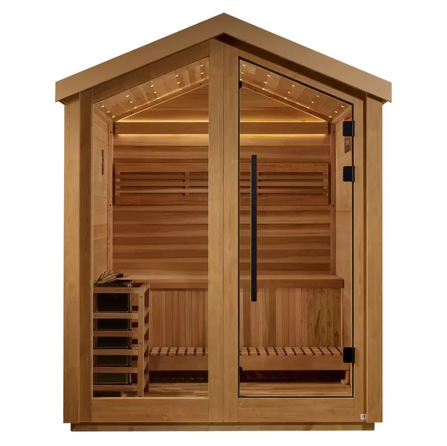 Golden Designs Savonlinna 3-Person Outdoor Traditional Sauna - Image 2