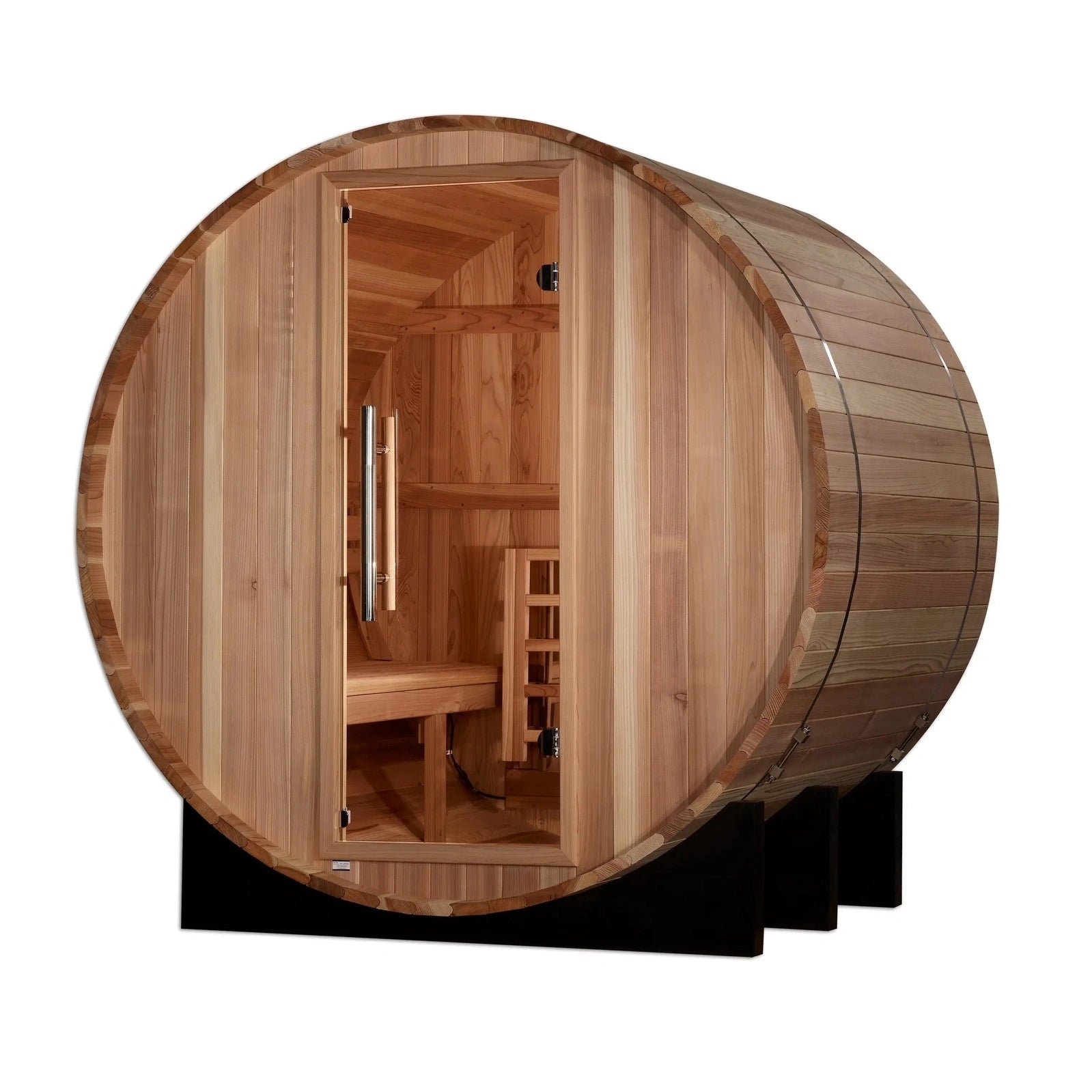 Golden Designs St. Moritz 2-Person Barrel Sauna - Image 2