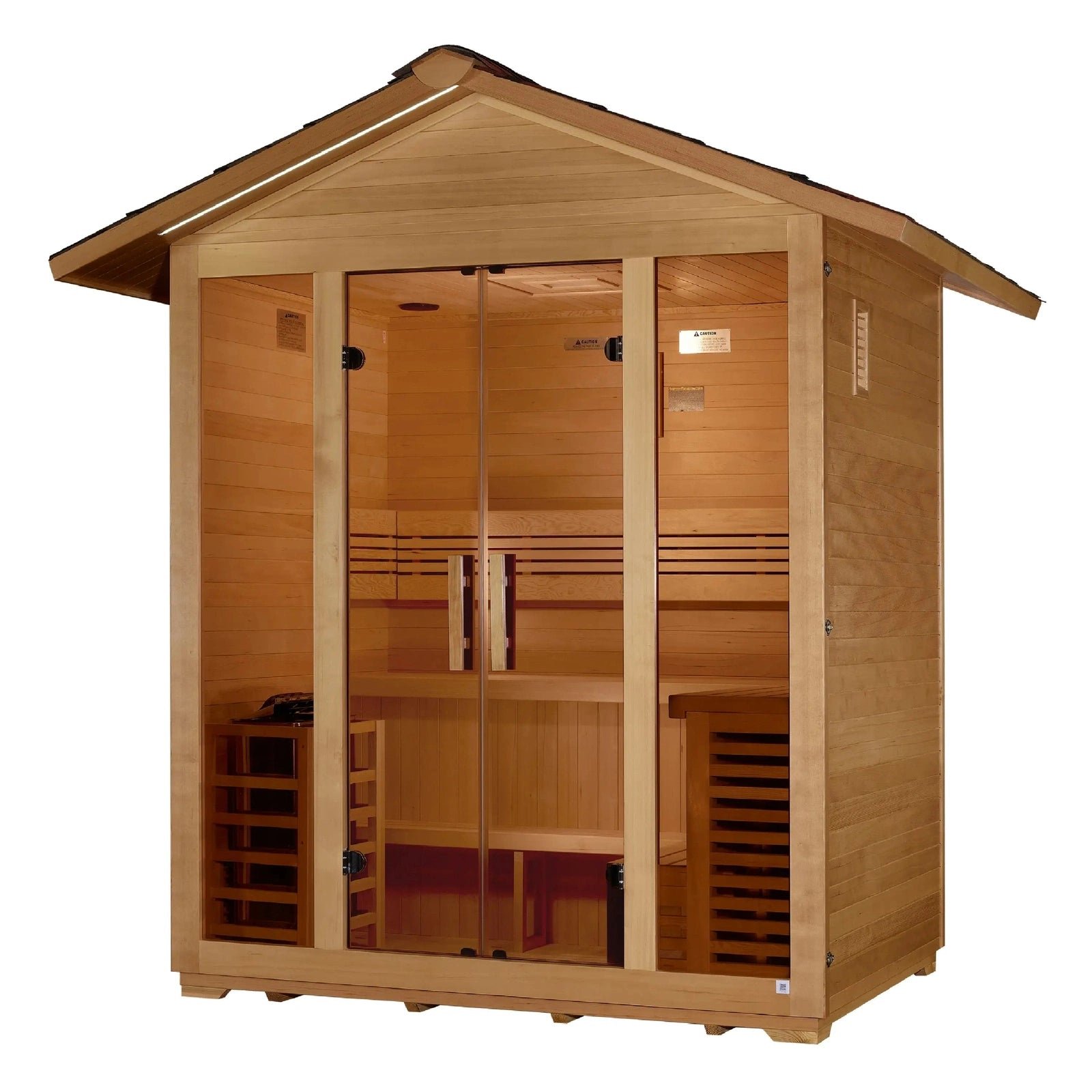 Golden Designs Vorarlberg 5-Person Outdoor Traditional Sauna - Image 2