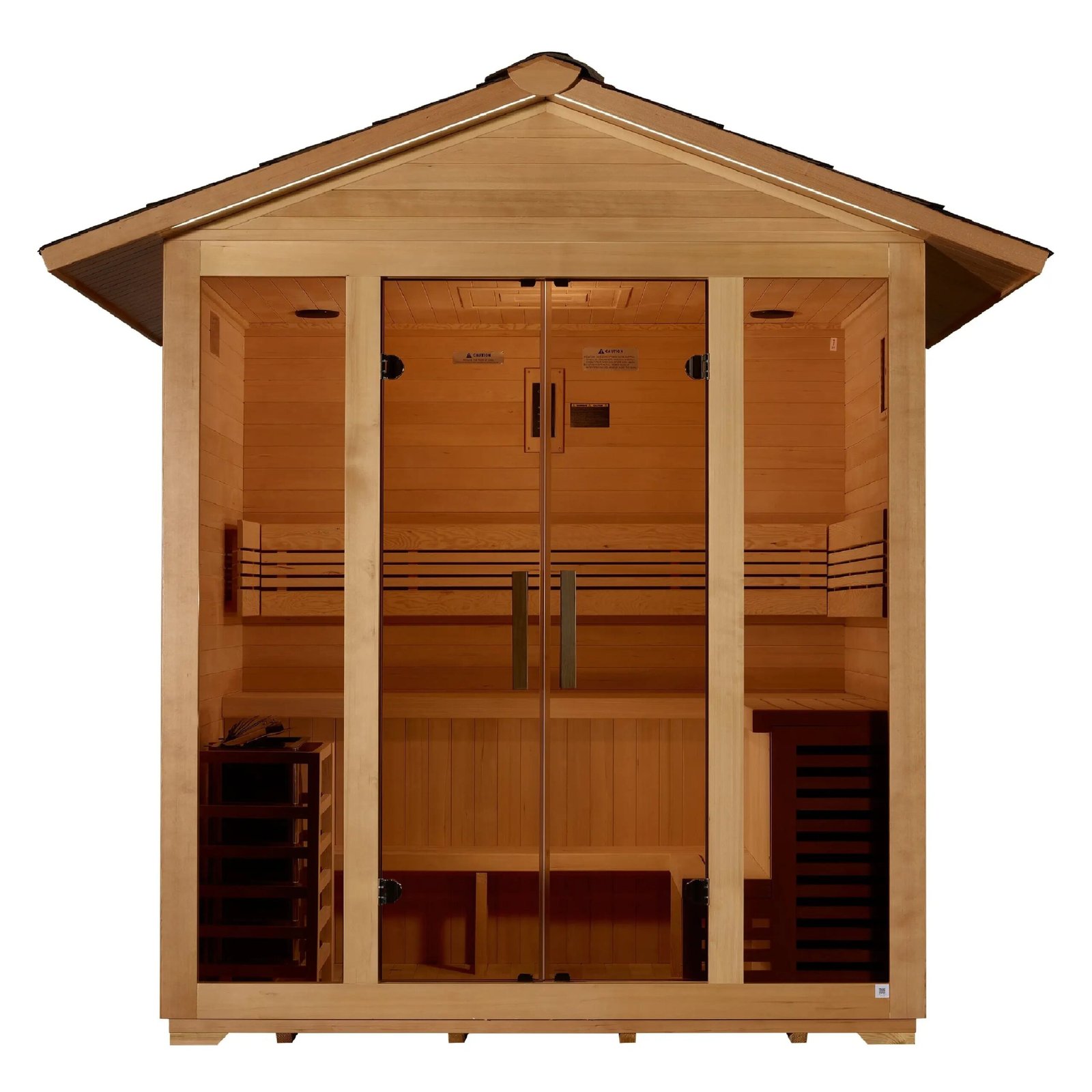 Golden Designs Vorarlberg 5-Person Outdoor Traditional Sauna - Image 4