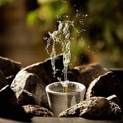 Hukka Sisukas Sauna Fountain and Essence Diffuser, Single Pillar, Small - Image 7