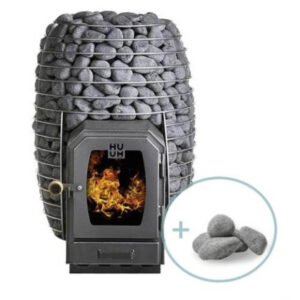 HUUM HIVE Wood Series 17kW Wood-Burning Sauna Stove Package