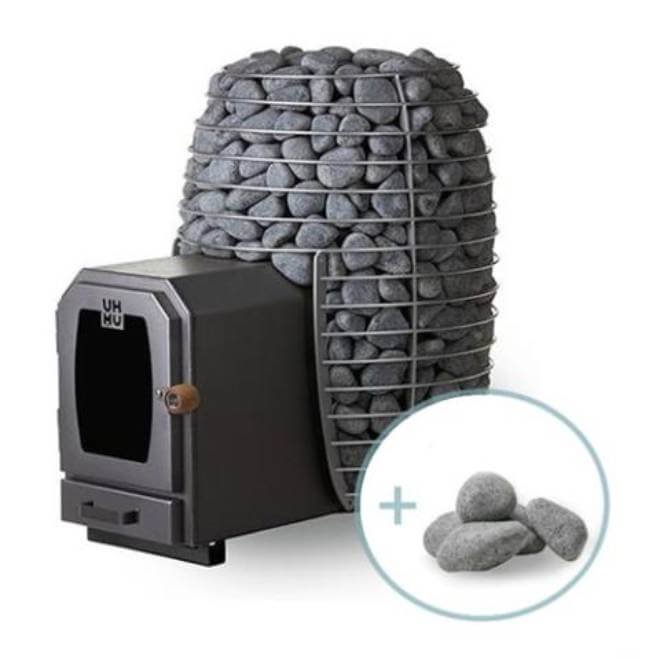 HUUM HIVE Wood Series 17kW LS Wood-Burning Sauna Stove Package