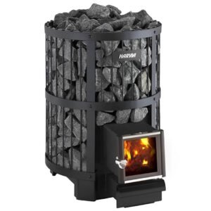 Harvia Legend 150 SL 16kW Wood Burning Sauna Stove w/ Fire Chamber Extension