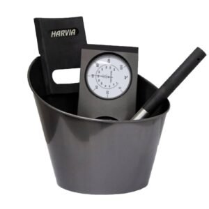 Harvia Onyx Bucket, Ladle, & Thermometer Kit