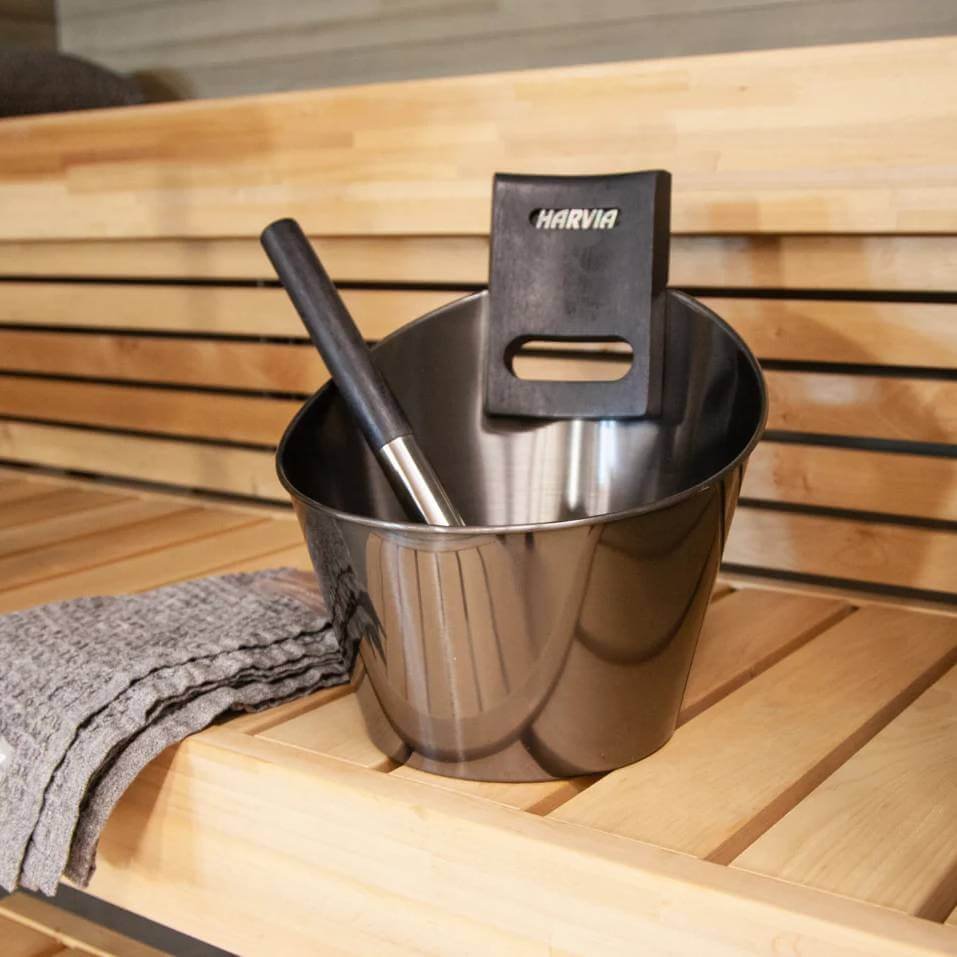 Harvia Onyx Bucket, Ladle, & Thermometer Kit - Image 2