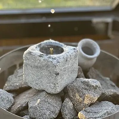 Hukka SaunaSimo Sauna Fountain and Essence Diffuser, Single Pillar, Square - Image 5