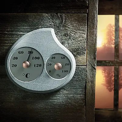 Hukka Maininki Sauna Thermometer and Hygrometer, Droplet - Image 4