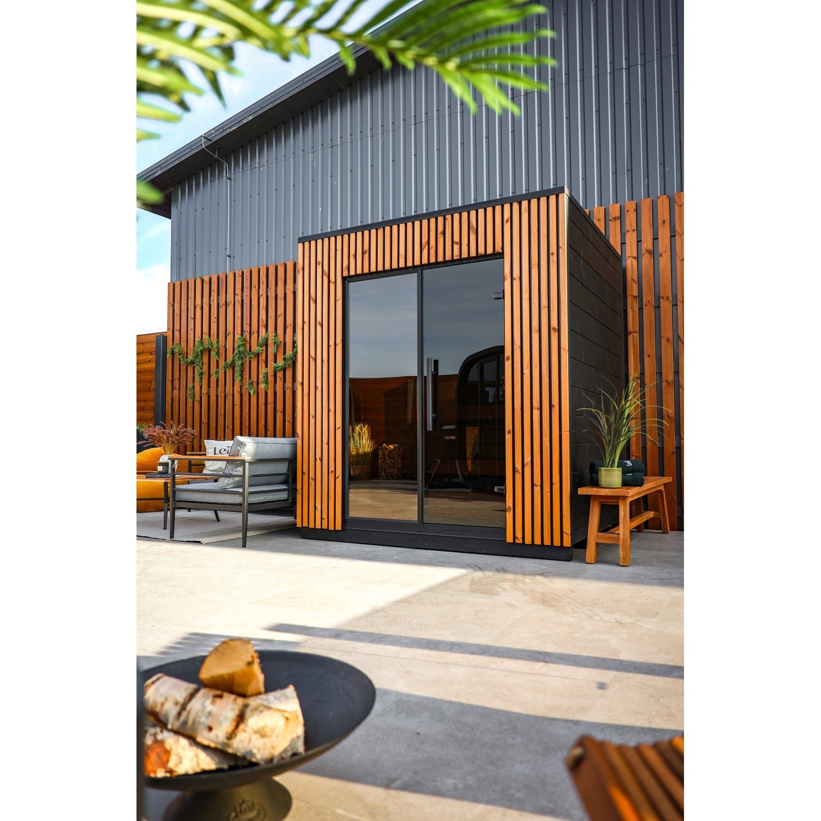 Leil Viva 210 3-Person Outdoor Sauna Kit - Image 3